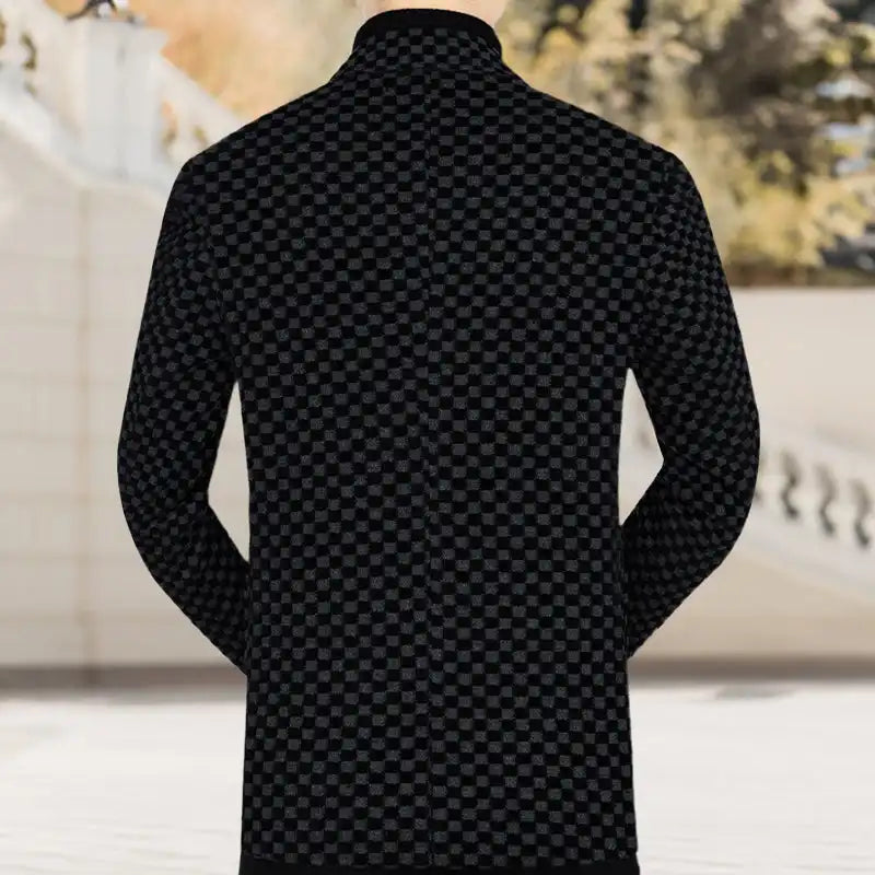 Blazer pied-de-poule élégant pour hommes