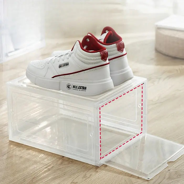 1 Boîte à Chaussures Transparente Empilable