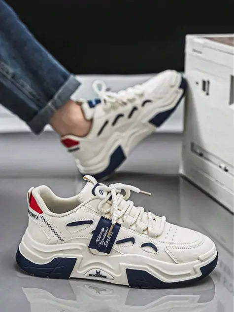 Baskets Décontractées Bleu Azur pour Hommes