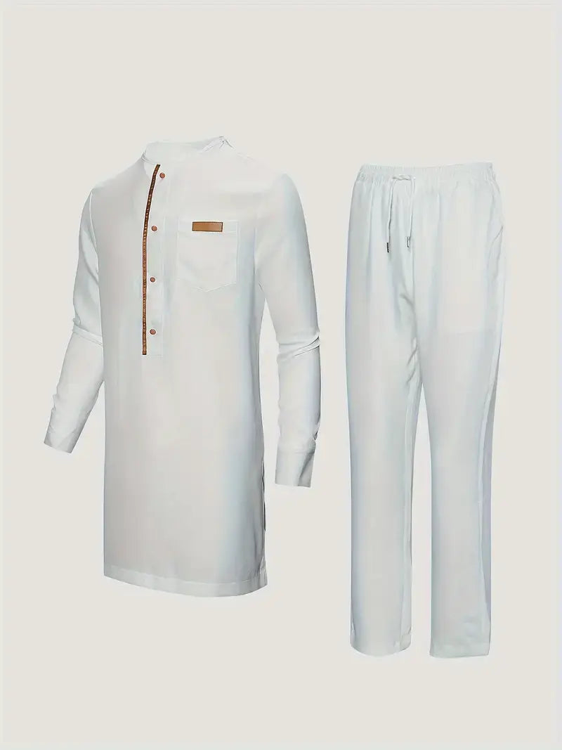 Costume Décontracté pour Homme Style Africain