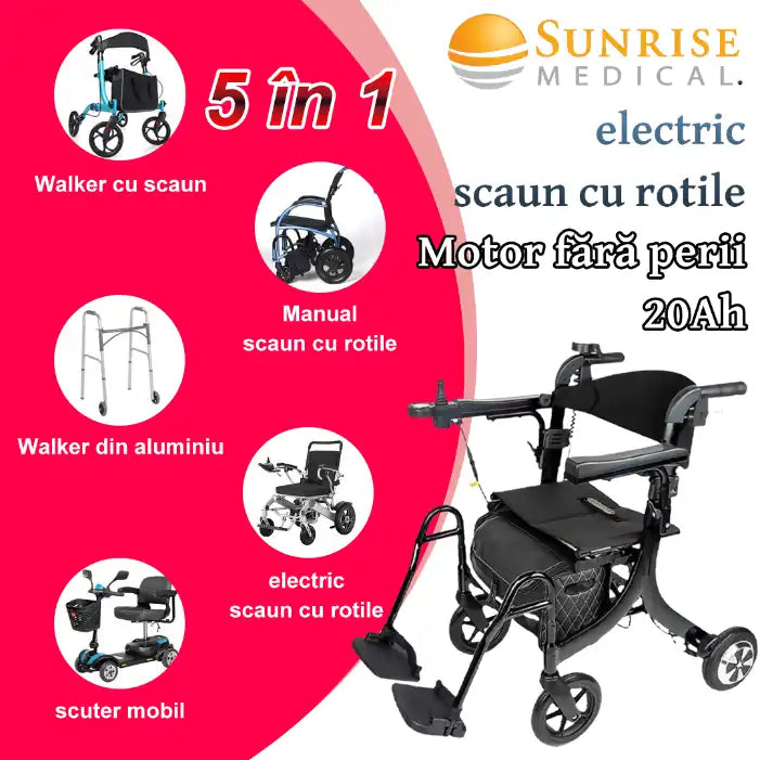 Fauteuil roulant électrique pliable et léger