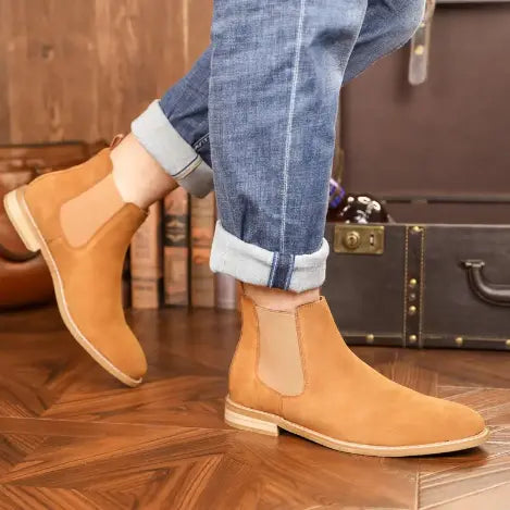 Bottes Chelsea Homme en Cuir Véritable Classiques