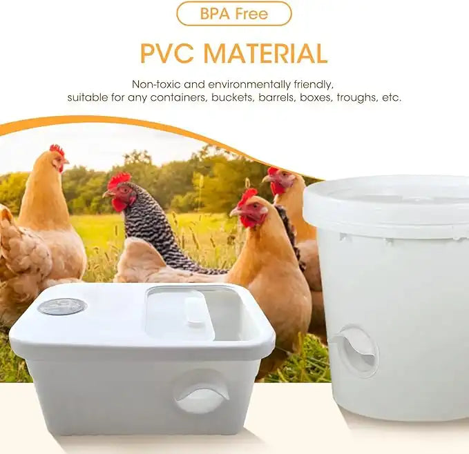 4X Mangeoire à Poules + Kit de fixation