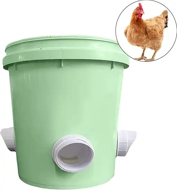 4X Mangeoire à Poules + Kit de fixation