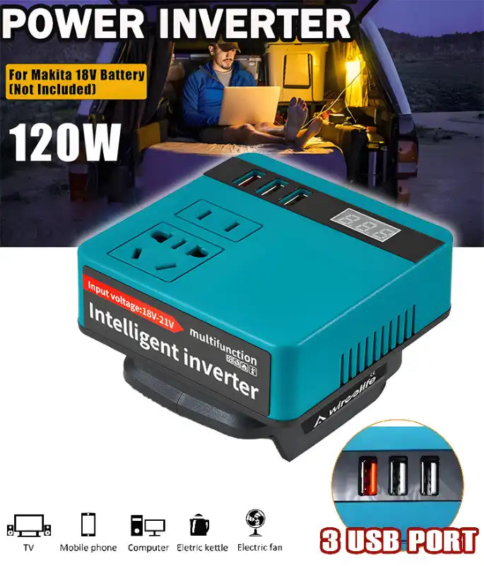 Inverter à Batterie Lithium pour Véhicules et Camping
