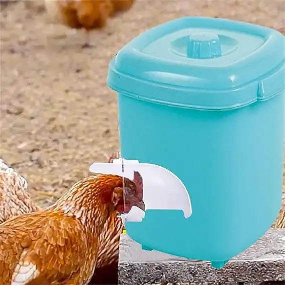 4X Mangeoire à Poules + Kit de fixation