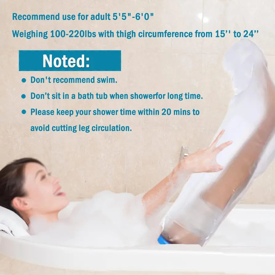 Protection de Douche pour Jambe Entière