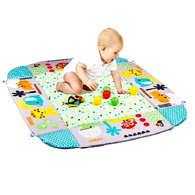 Tapis d’Éveil Évolutif avec Piscine à Balles