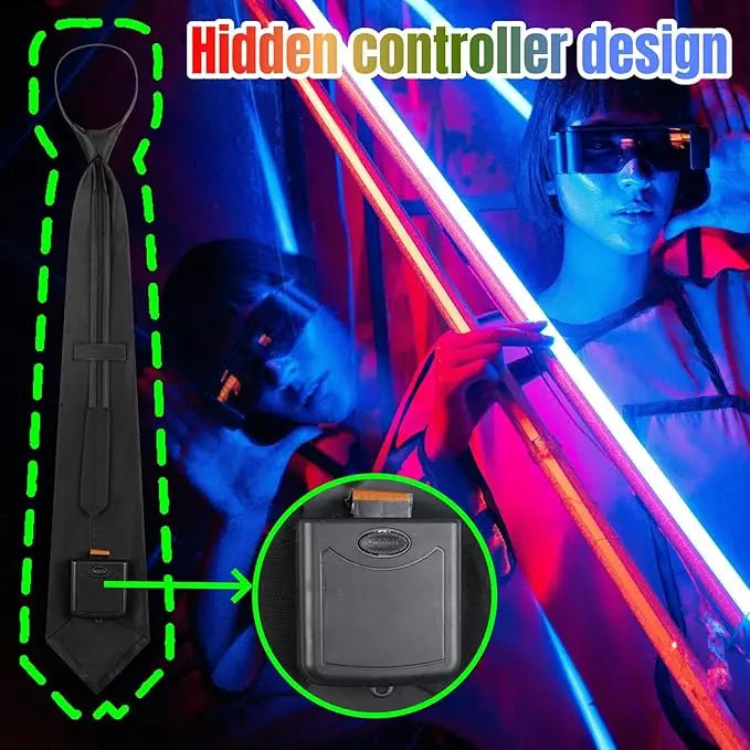 Cravate LED avec Détection Sonore