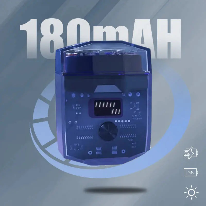 Mini Rasoir Électrique Silencieux et Transparent