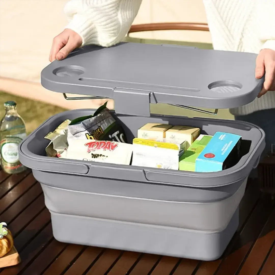 Boîte de Camping Pliable Multi-Usages 16L