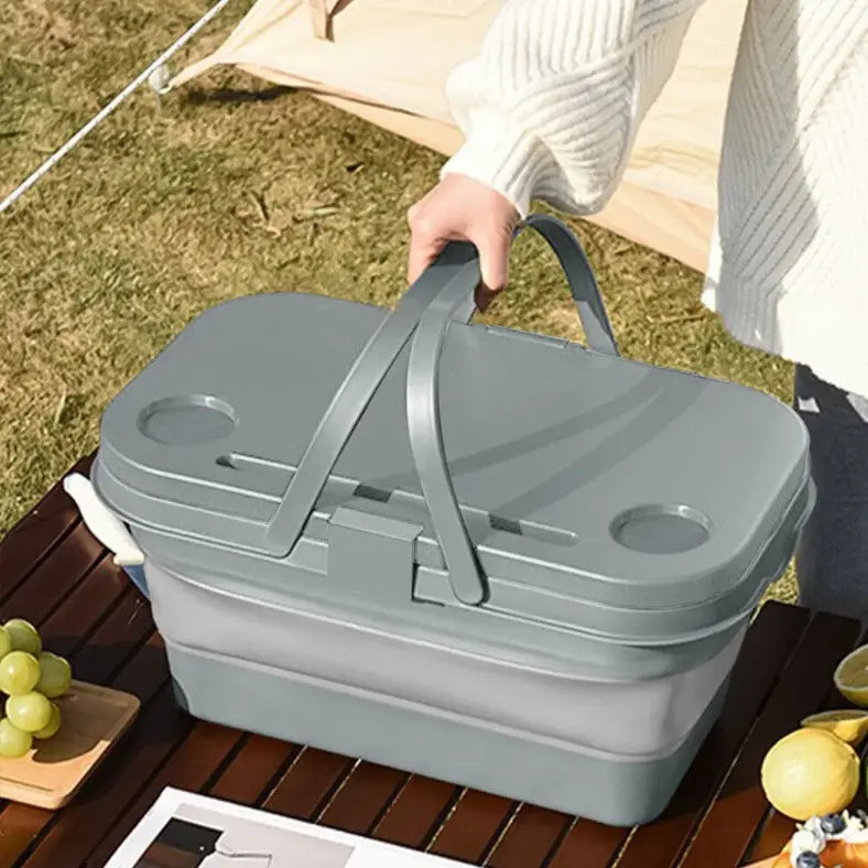 Boîte de Camping Pliable Multi-Usages 16L