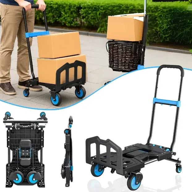 Chariot Pliable à Poignée Télescopique