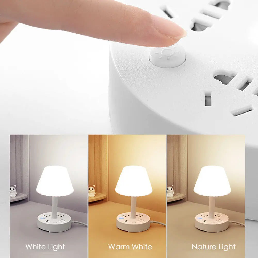 Veilleuse LED Multifonction avec Ports USB