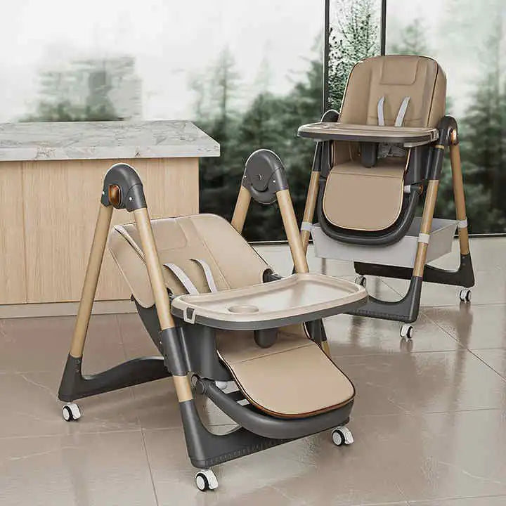 Chaise Haute 3-en-1 Ajustable pour Bébé