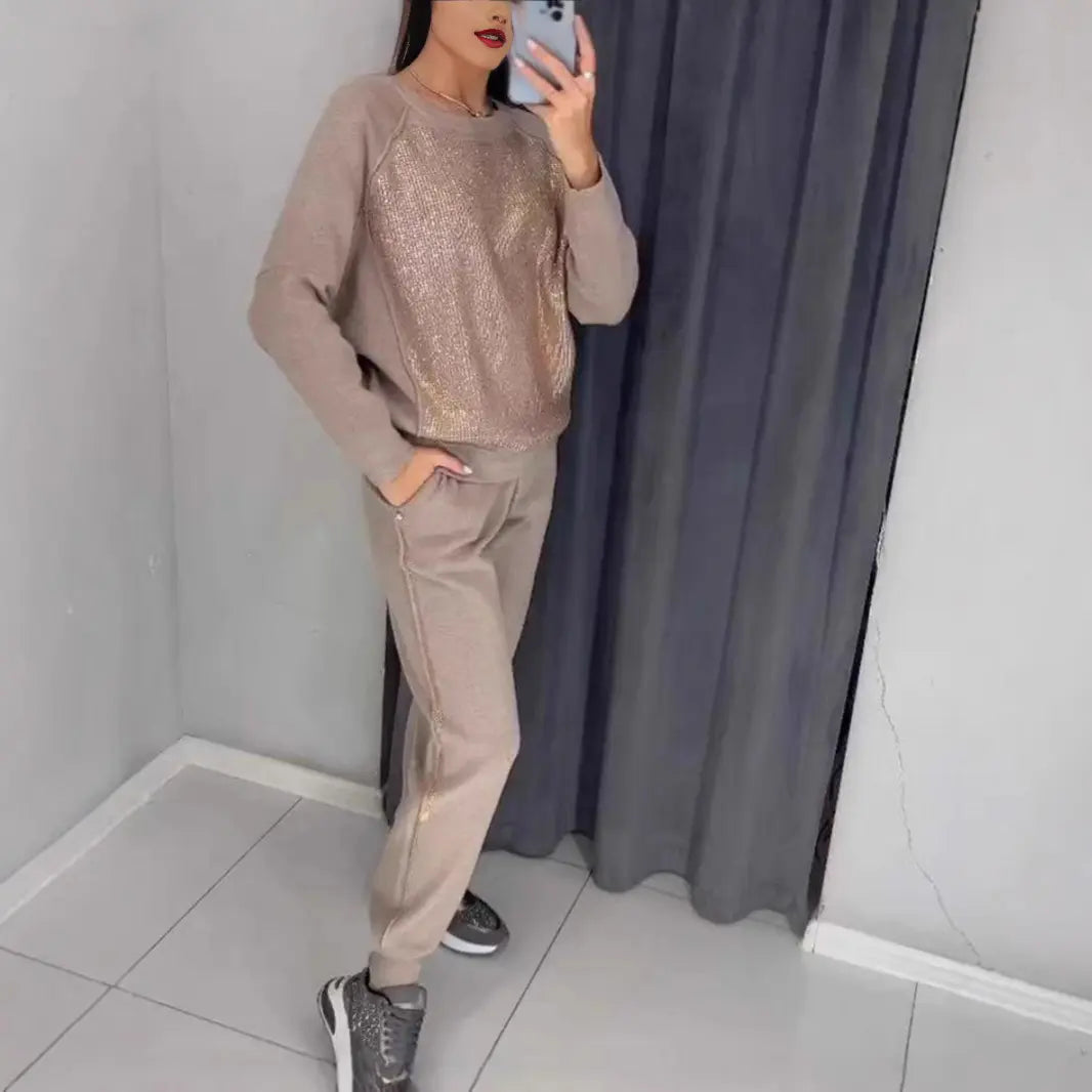 Ensemble Deux Pièces Femme à Strass