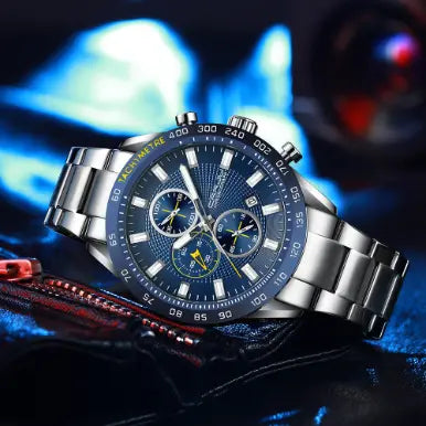 Montre-bracelet chronographe de sport pour homme