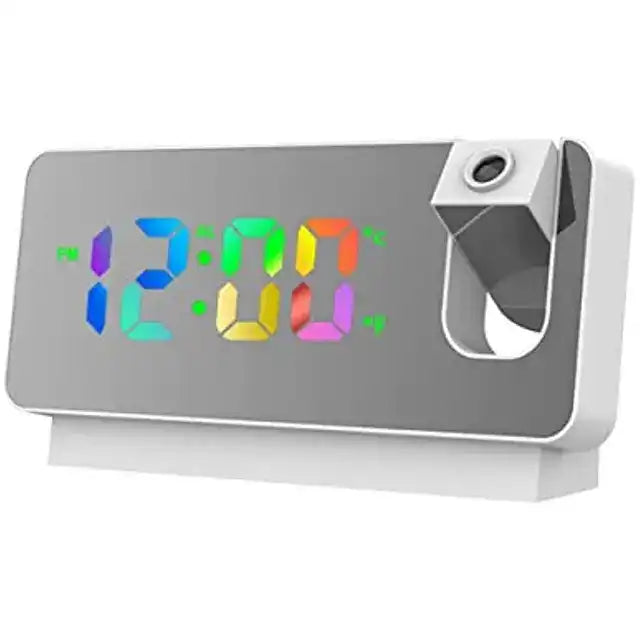 Réveil à Projection LED avec Écran et Miroir HD