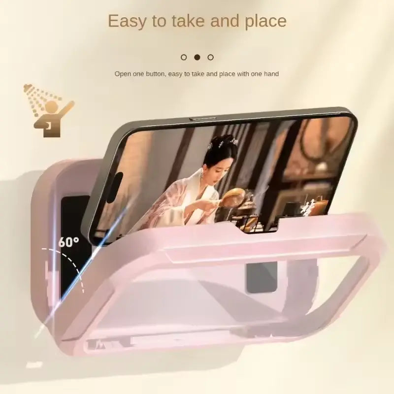 Support Téléphone avec Haut-Parleurs Intégrés