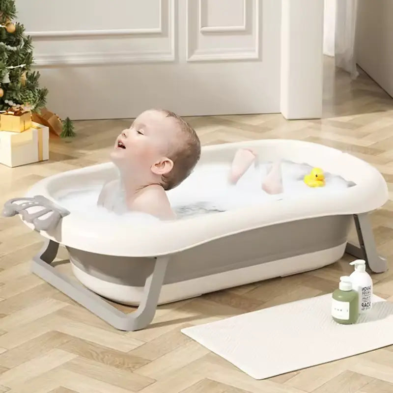 Baignoire Pliable Bébé avec Support Intégré
