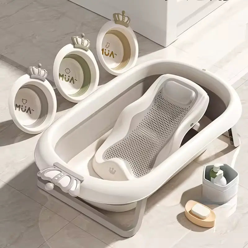 Baignoire Pliable Bébé avec Support Intégré