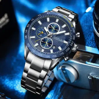 Montre-bracelet chronographe de sport pour homme