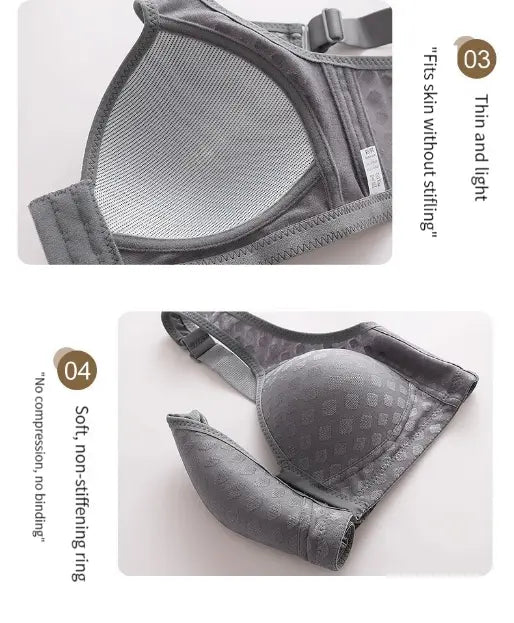 Soutien-Gorge Sans Fil 3/4 à Boutons Devant