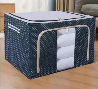 Boîte de Rangement Pliable avec Fenêtres Transparentes