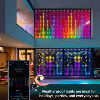 Rideau de Lumières LED Intelligentes 540 LEDs