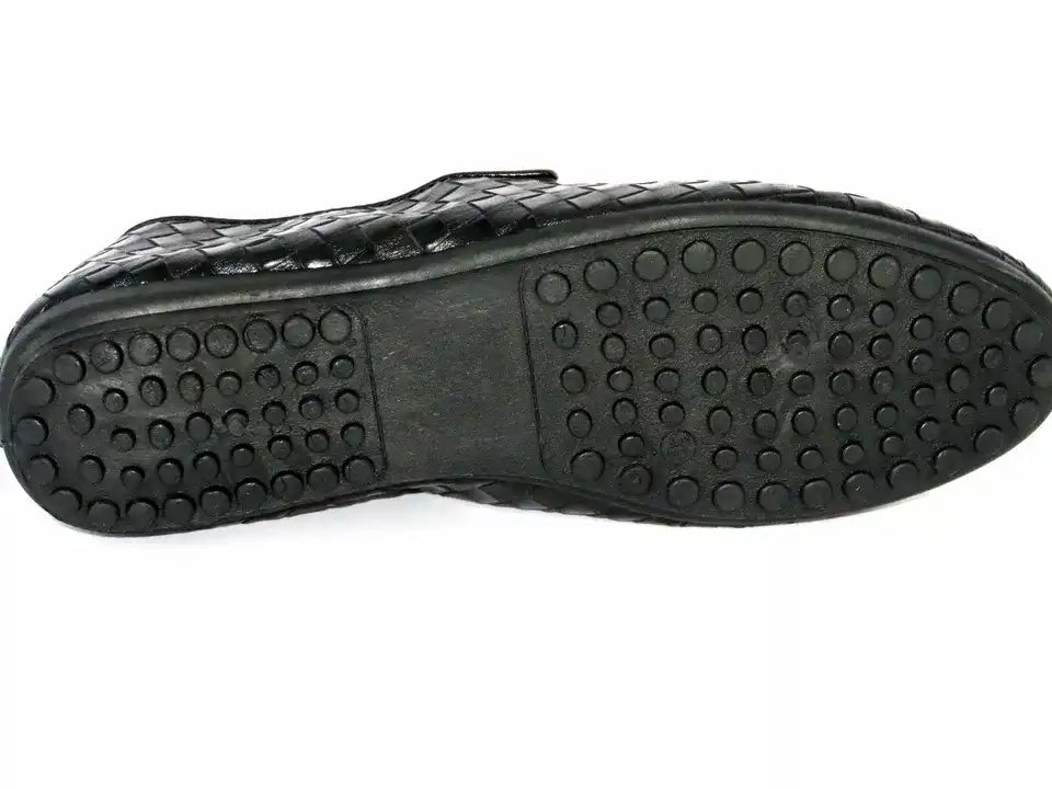 Mocassins en Cuir Tissés pour Hommes