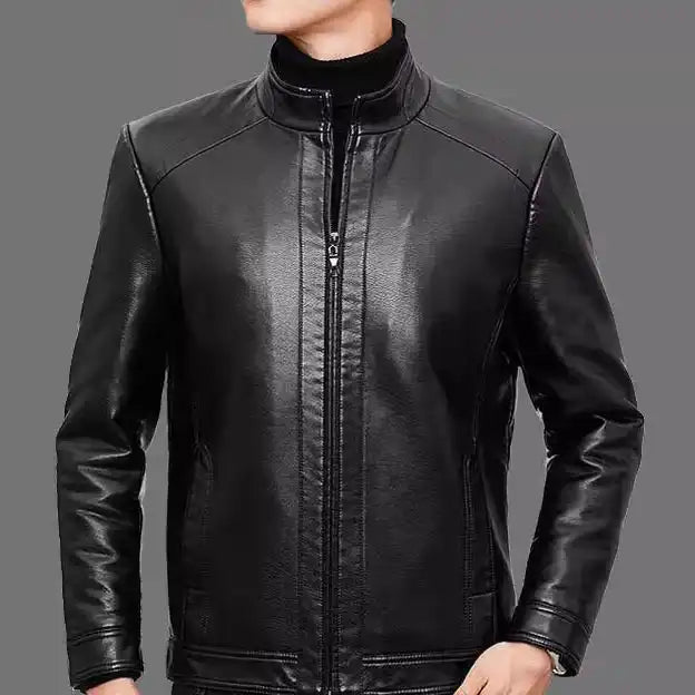 Veste Moto en Similicuir pour Hommes