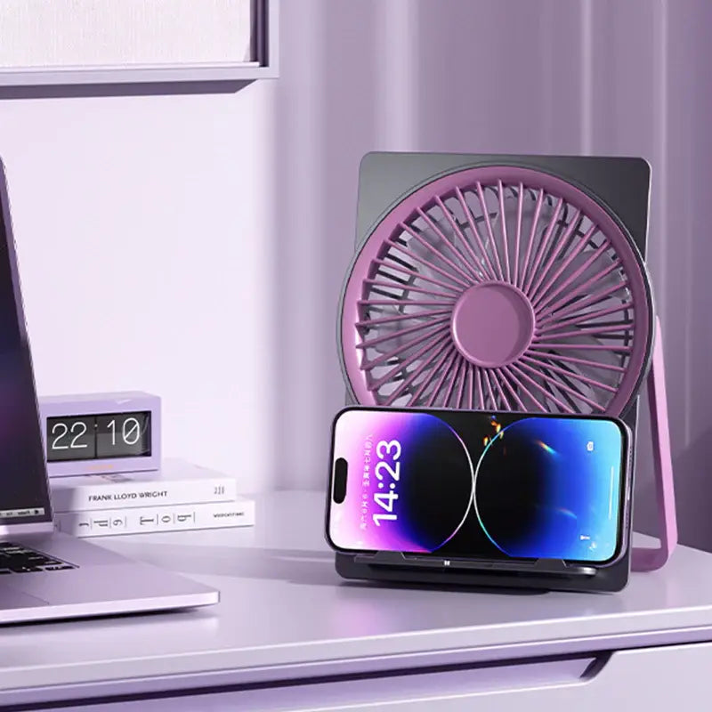 Mini Ventilateur USB Rechargeable Ultra Fin