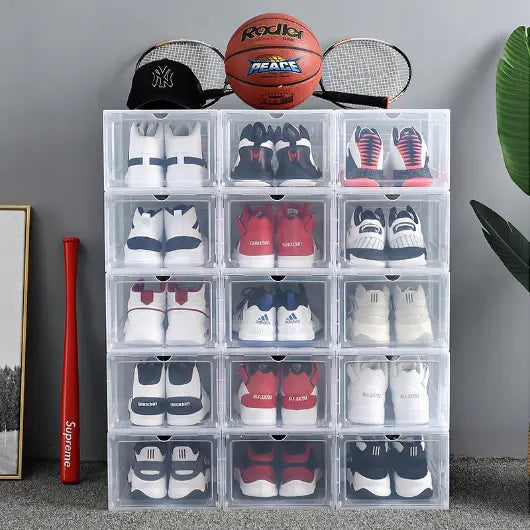 1 Boîte à Chaussures Transparente Empilable