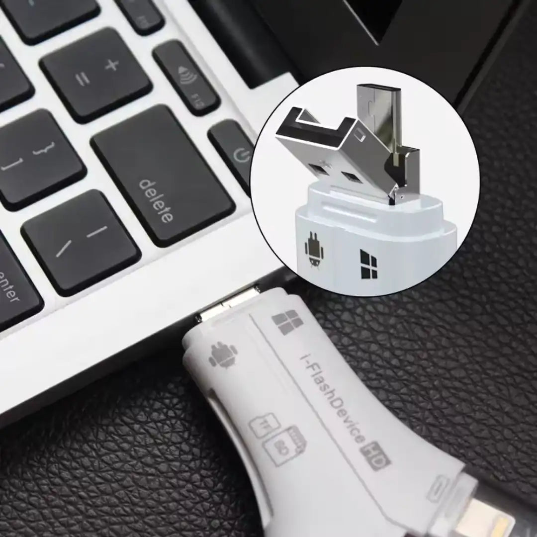Lecteur de carte mémoire 4 en 1 USB Micro universel