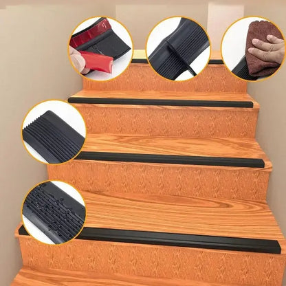 5 Bandes Adhésives Antidérapantes pour Escaliers (1 m x 8 cm)