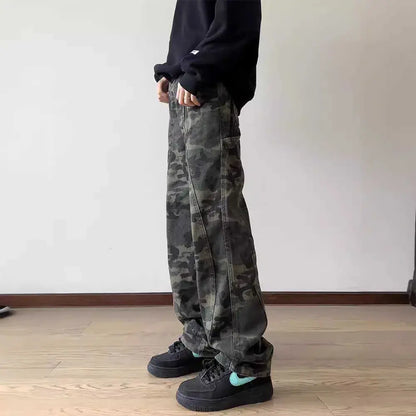 Pantalon Décontracté à Jambes Droites