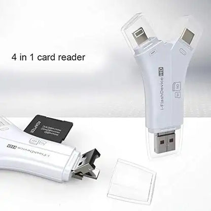 Lecteur de carte mémoire 4 en 1 USB Micro universel