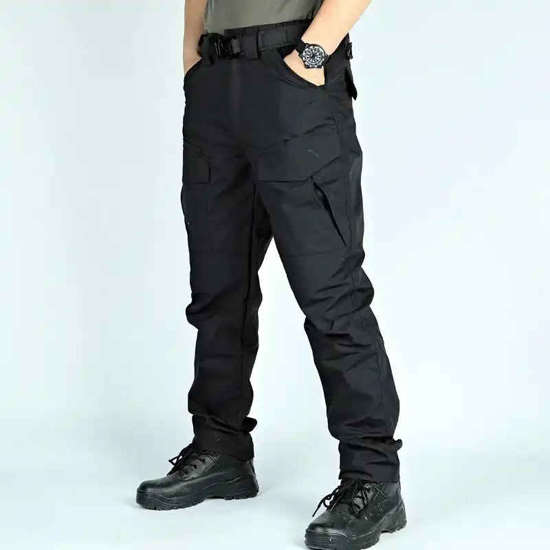 Pantalon Cargo Militaire Résistant pour Homme (Couleur Noir)