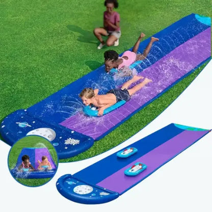 Tapis de Glisse Double avec Arroseurs Intégrés