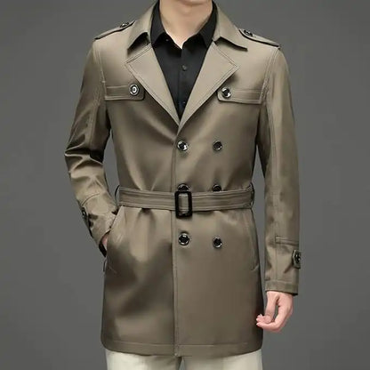 Manteau Mi-Long Élégant pour Hommes