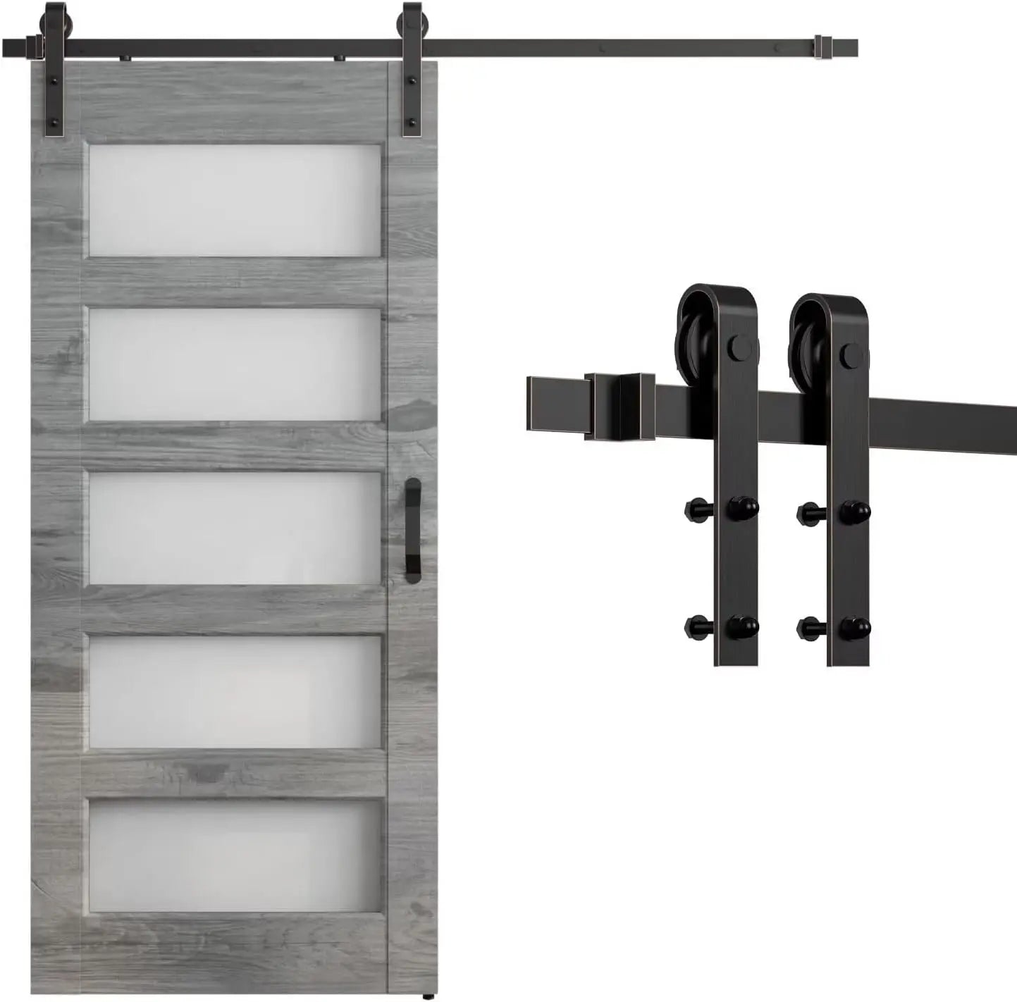 Kit de Rail Coulissant pour Porte de Grange