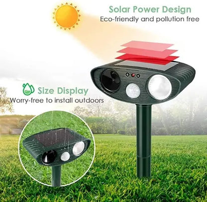 Répulsif Solaire Ultrasonique pour Animaux