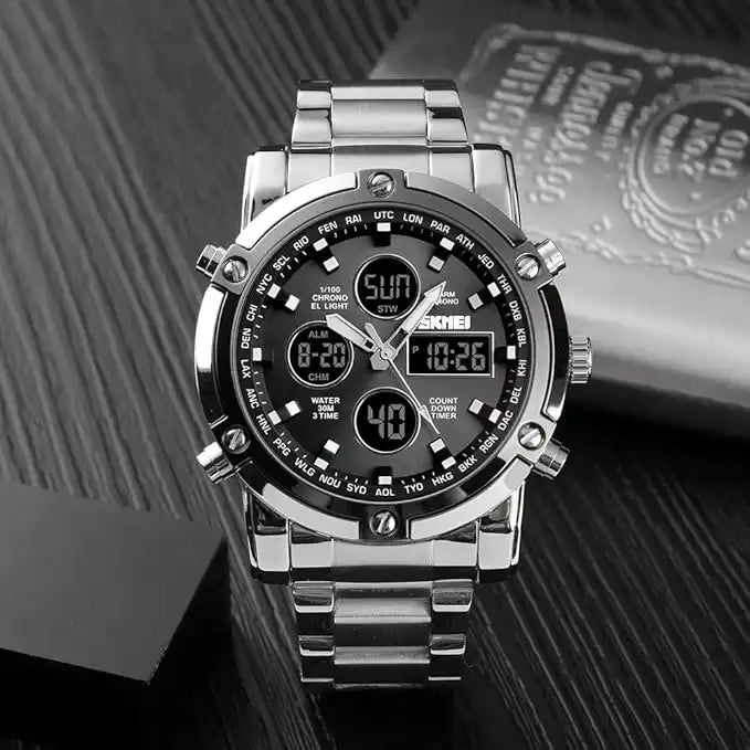 Montre Chronographe Analogique et Numérique