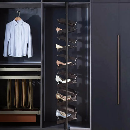 Organisateur de Chaussures Tournant pour Dressing