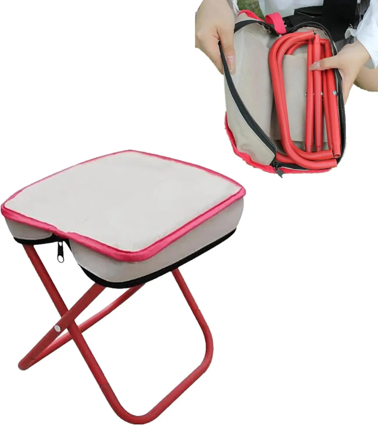 Tabouret Pliable avec Sac de Transport Inclus