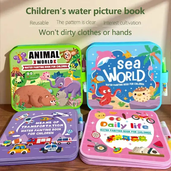 Livre de Peinture à l’Eau Réutilisable