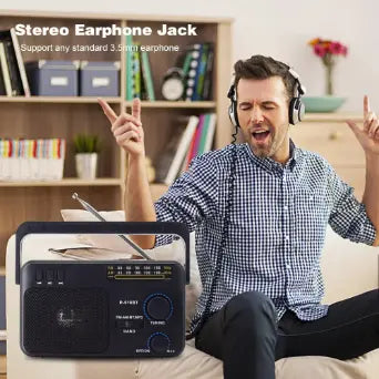 Radio Portable avec Lecteur et Fonction Microphone
