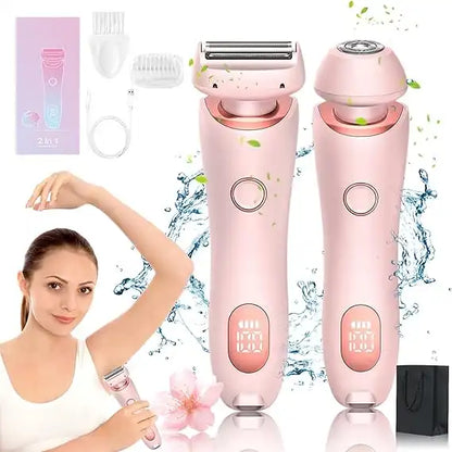 Rasoir électrique 2 en 1 pour femme