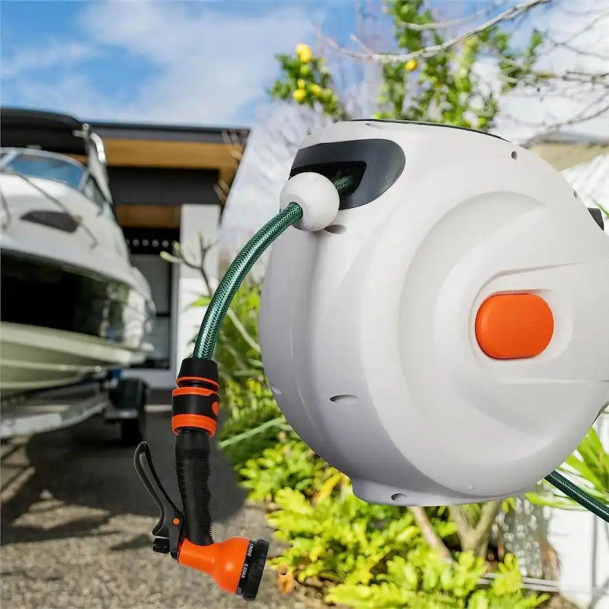 Enrouleur de Tuyau de Jardin Rétractable