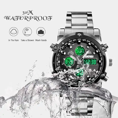 Montre Chronographe Analogique et Numérique